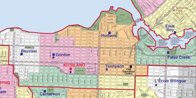 Vancouver districte escolar límit mapa