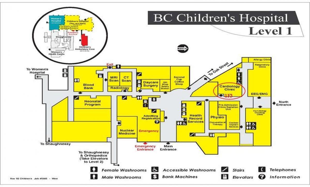 mapa de la bc hospital de nens