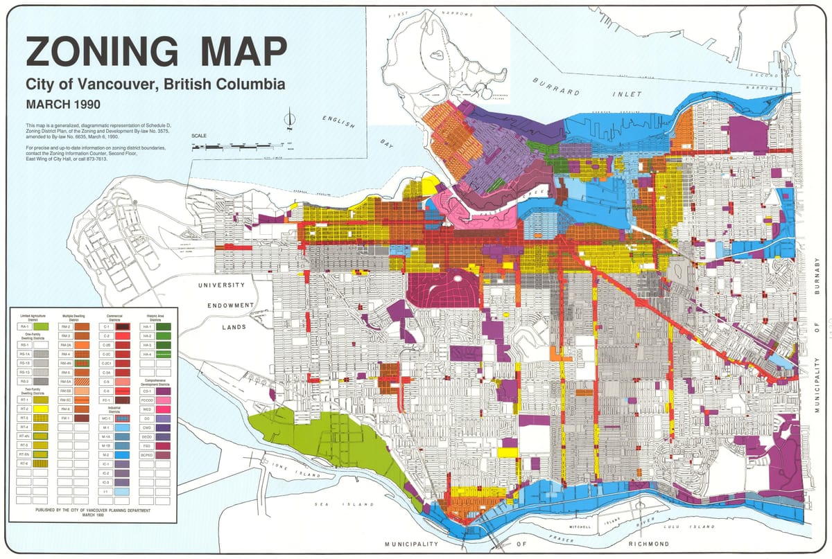west vancouver zonificació mapa