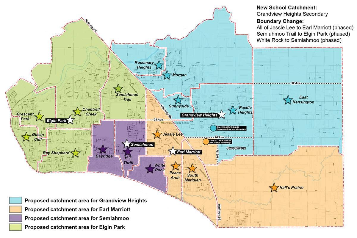 nord de vancouver elemental de l'escola de captació mapa