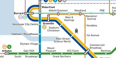 Mapa de burrard estació