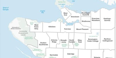 Vancouver immobiliari mapa