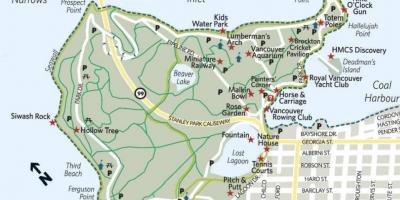 Mapa de lumberman arc stanley park