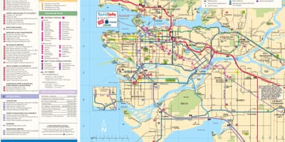 Mapa de major vancouver, bc