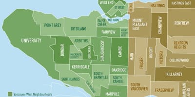 Mapa de vancouver barri