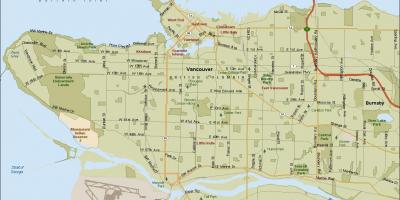 Vancouver mapa de localització