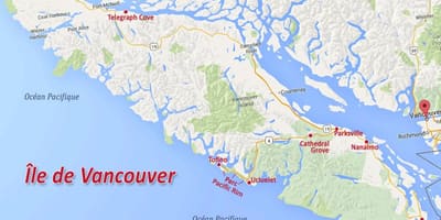 Mapa de la illa de vancouver or reclamació 