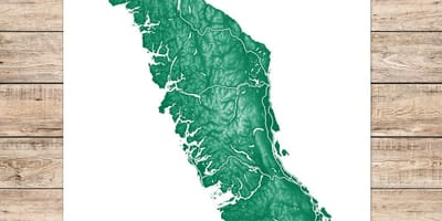 Mapa de vancouver illa de l'art