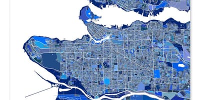 Mapa de vancouver art