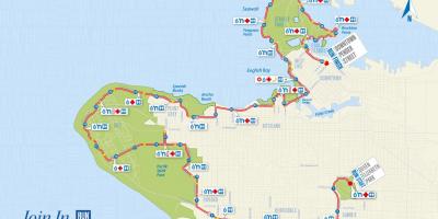 Mapa de vancouver marató