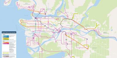 Vancouver sistema de transport mapa