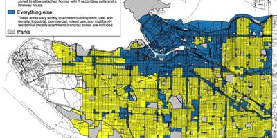 Zona mapa vancouver